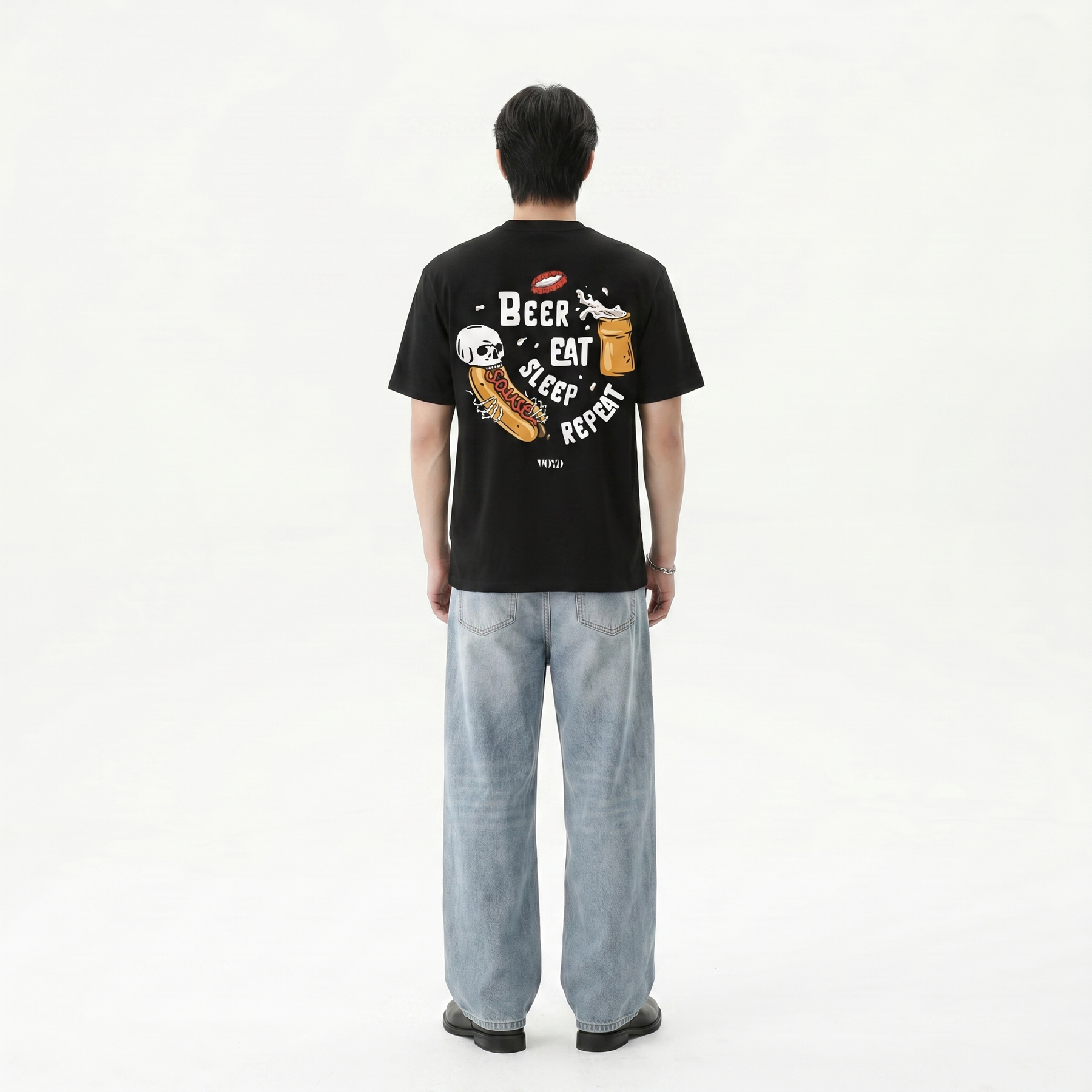Voyd Bare Bones Mood Black t-shirt