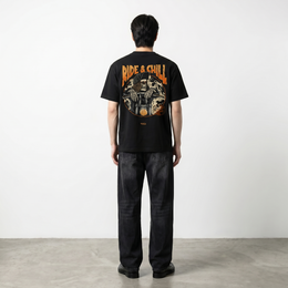 Voyd Ride and Chill Black T-shirt