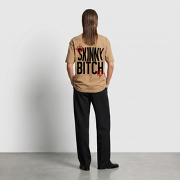 Voyd Skinny Bitch Beige T-shirt