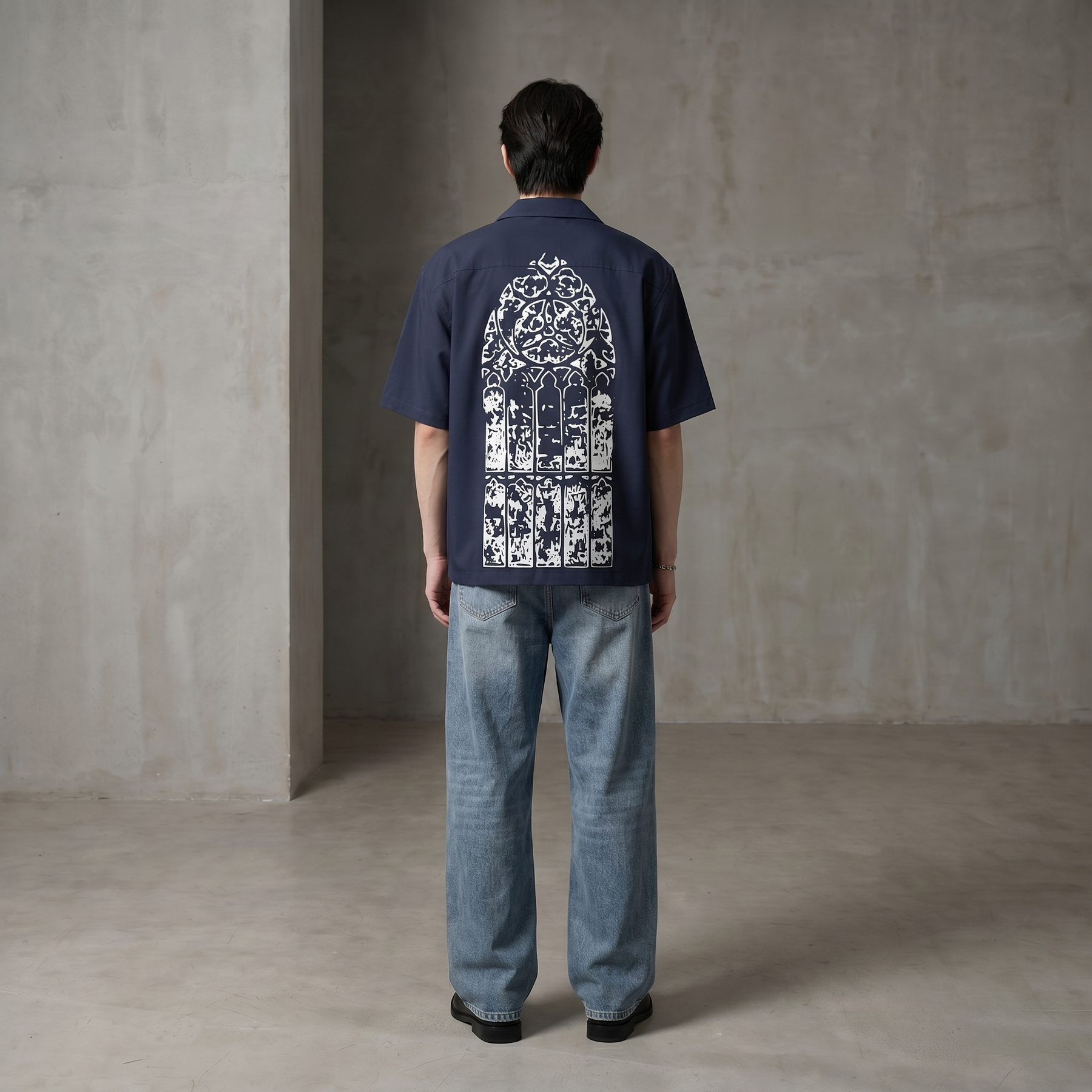 Void Silent Riot Blue Bowling Shirt