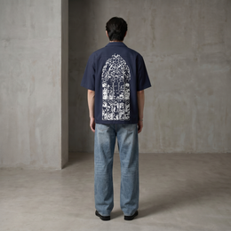 Void Silent Riot Blue Bowling Shirt