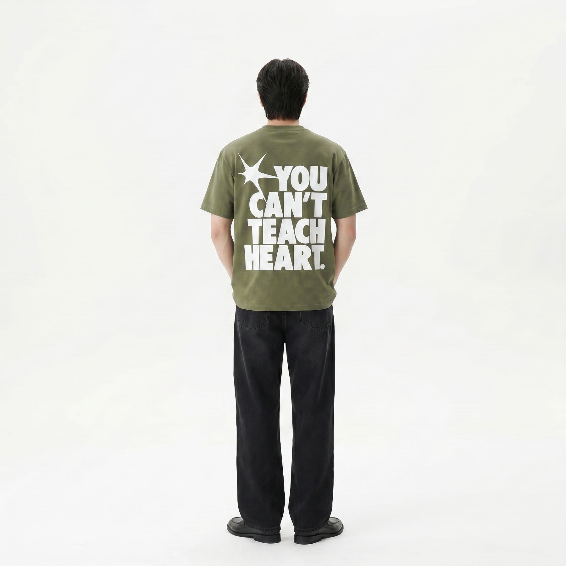 Voyd Raw Heart Code Olive T-shirt