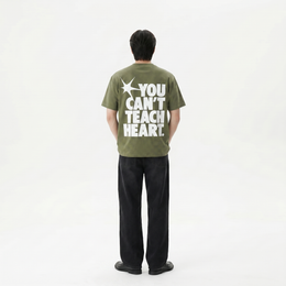 Voyd Raw Heart Code Olive T-shirt
