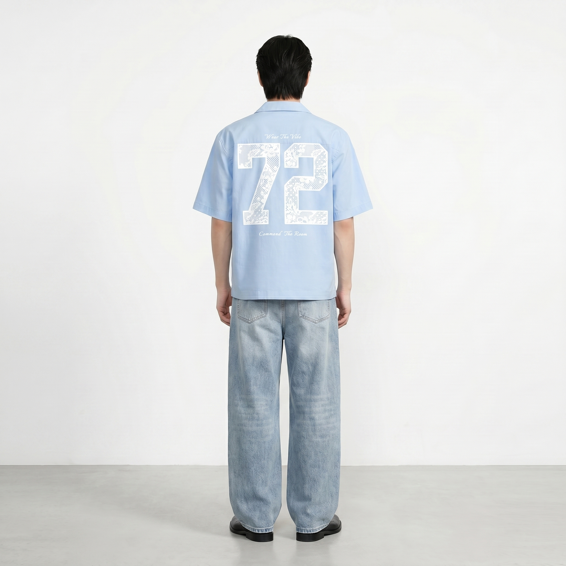 Void Rule 72 Ice Blue Bowling Shirt