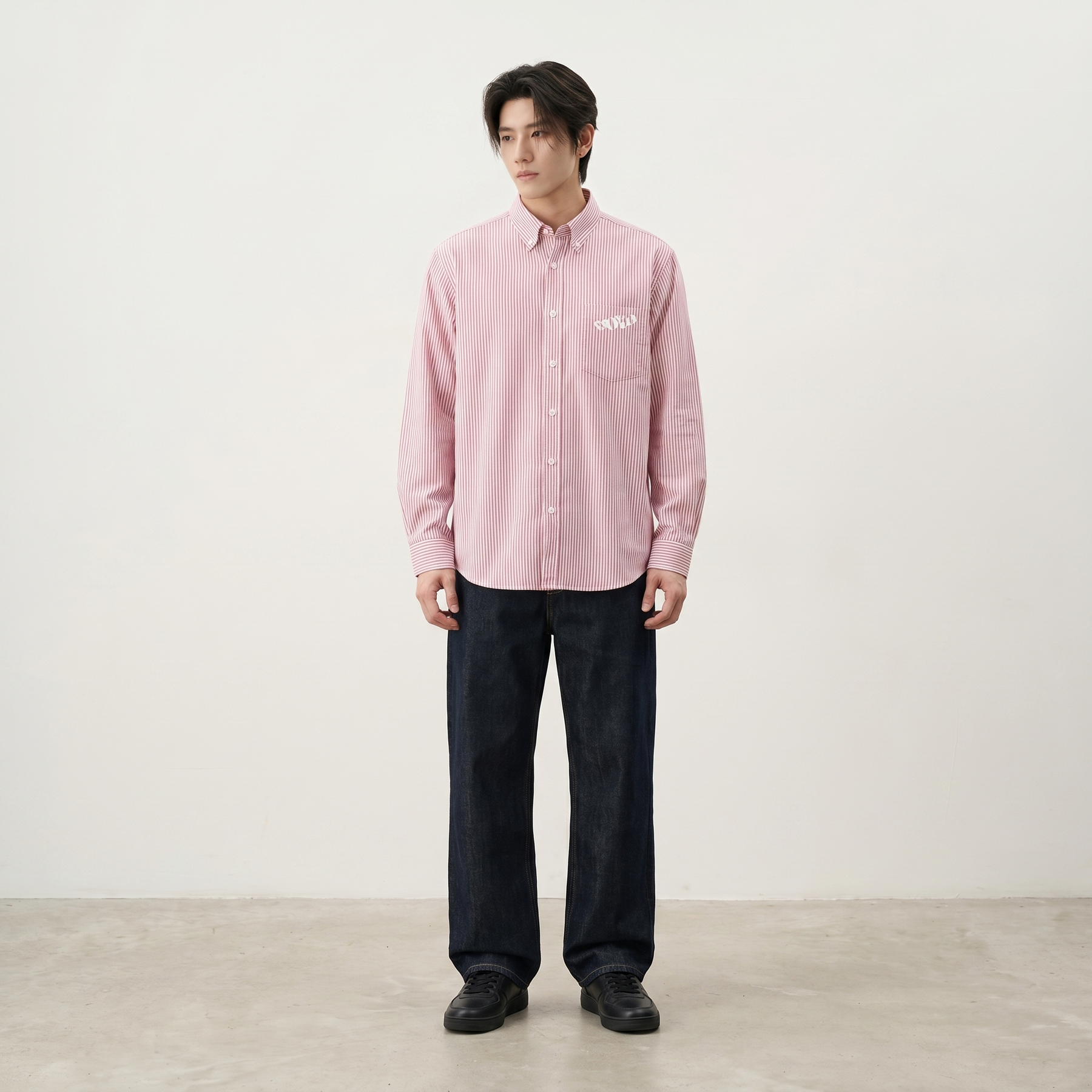Voyd I am a Child of God Pink Stripe Shirt