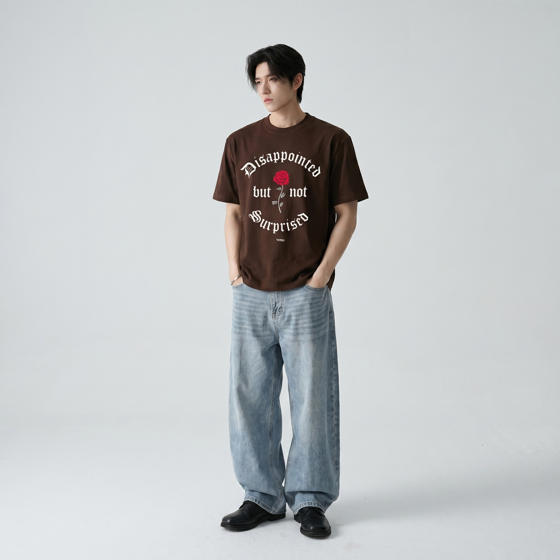 Voyd Still Not Hearless Brown T-shirt