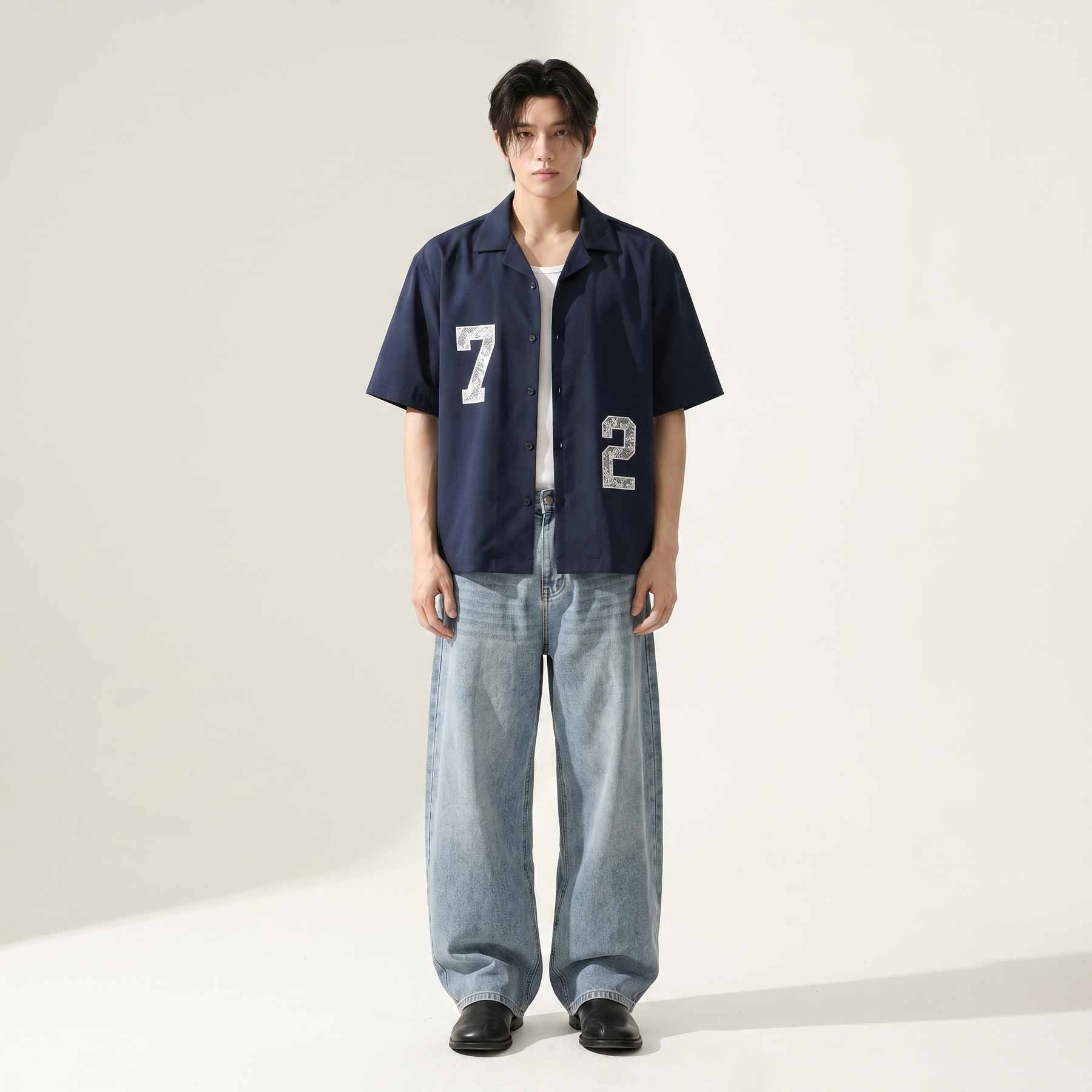 Void Rule 72 Ice Blue Bowling Shirt
