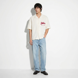Void Supervoid White Bowling Shirt