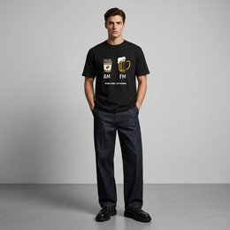 Voyd AM PM Routine Black t-shirt