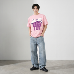 Voyd Cracked Identity Pink T-shirt