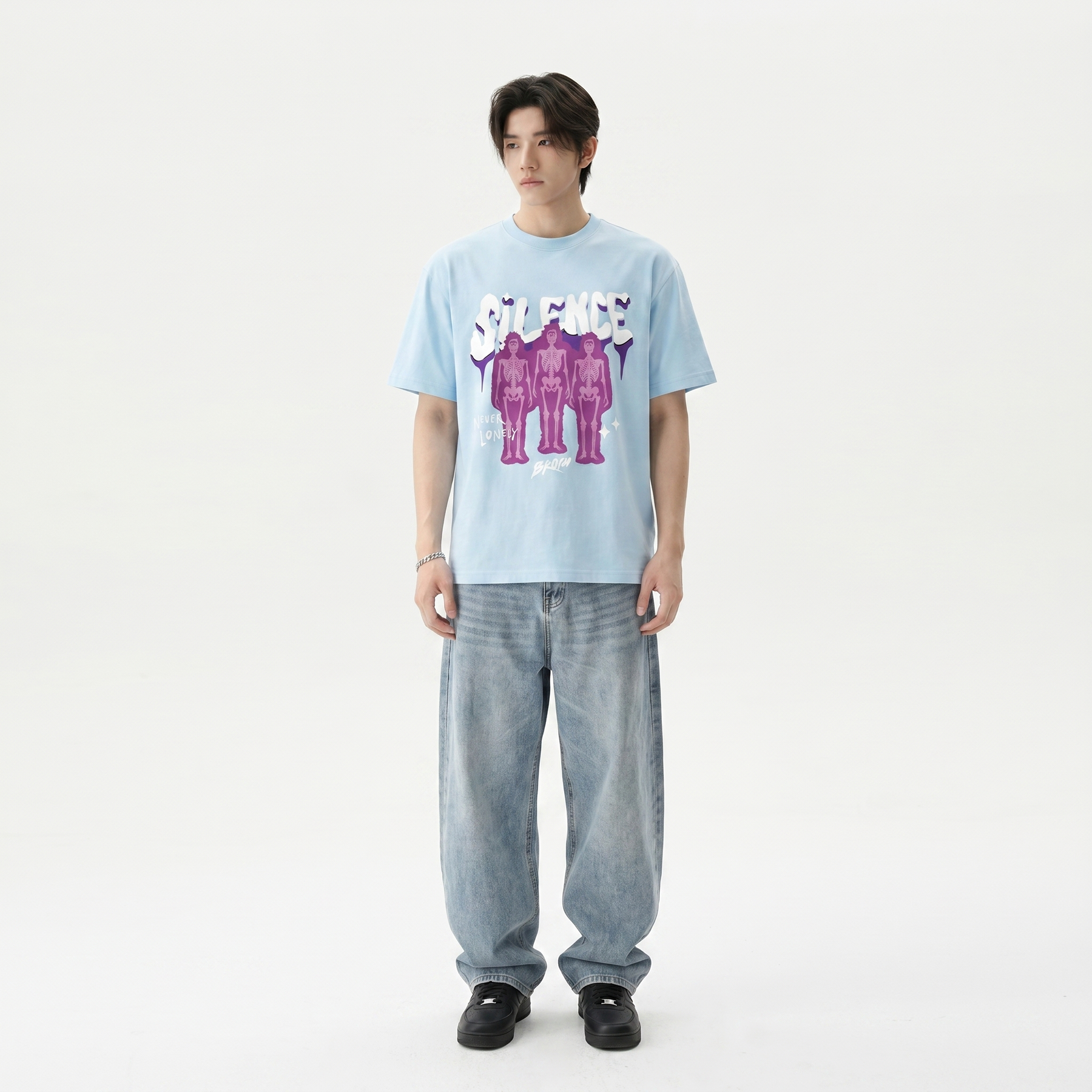 Voyd Cracked Identity Ice Blue T-shirt