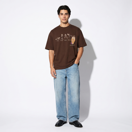 Voyd Skeleton Cheers Brown t-shirt