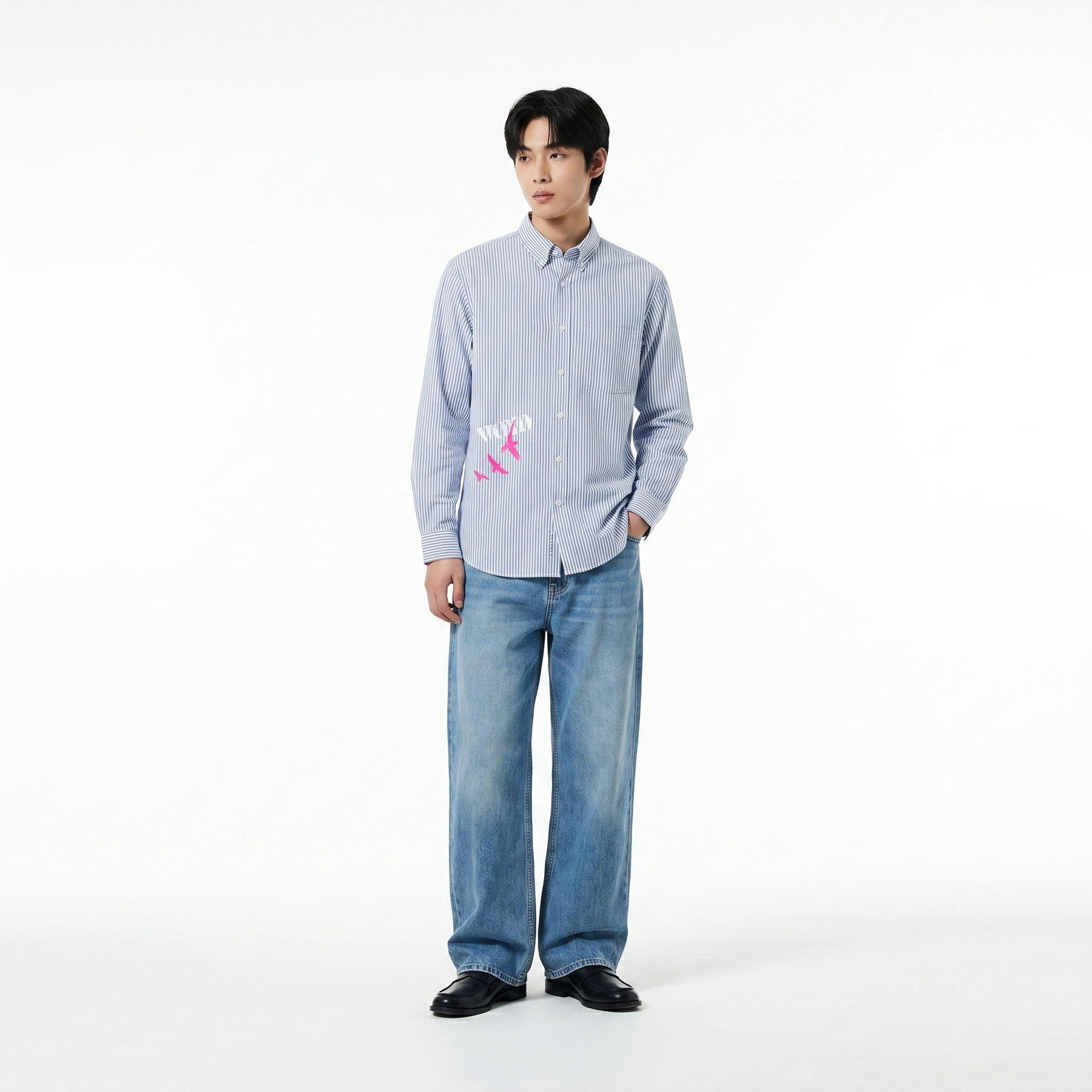 Voyd Holly Spirit Blue Stripe Shirt