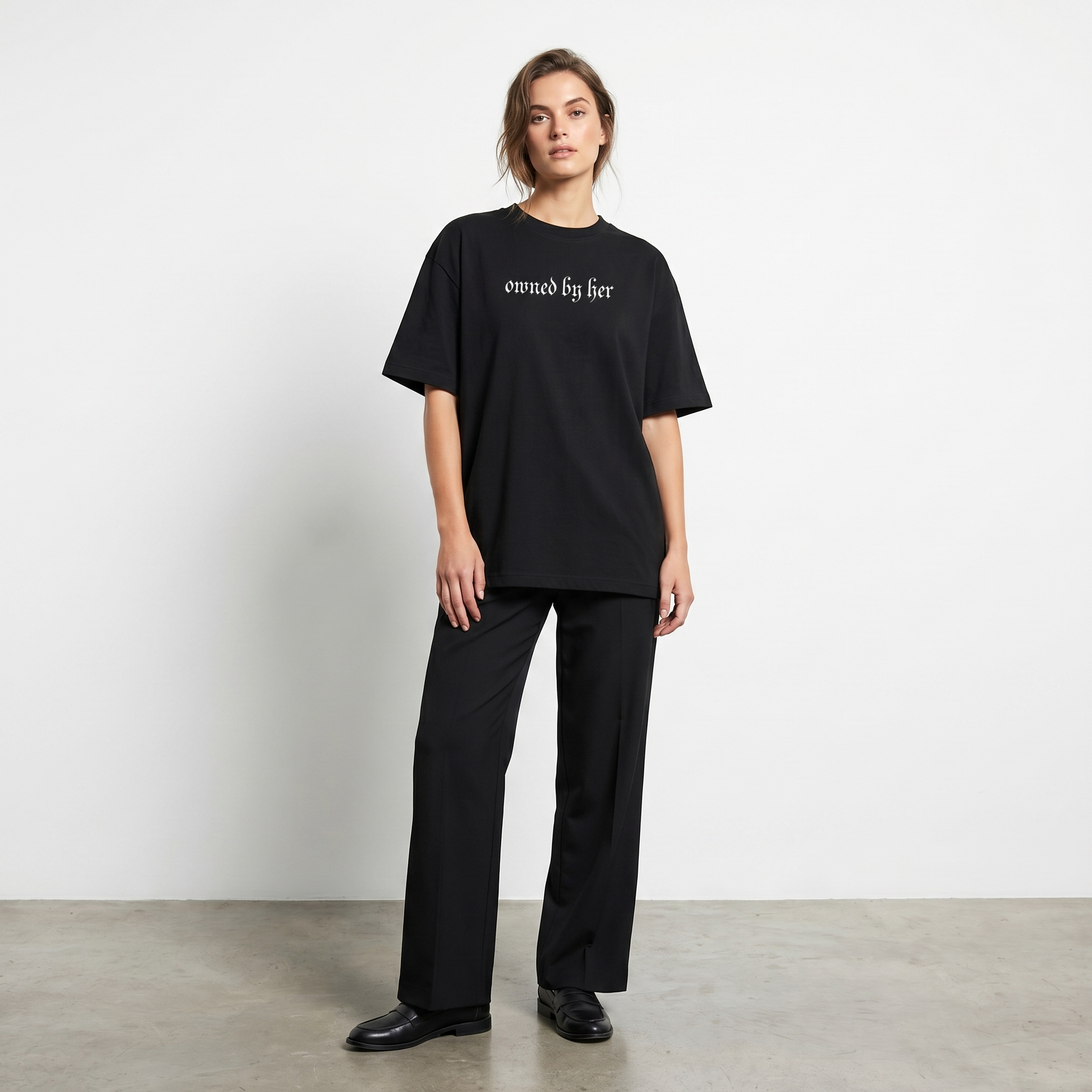 OWNED BY HER VOYD BLACK T-SHIRT