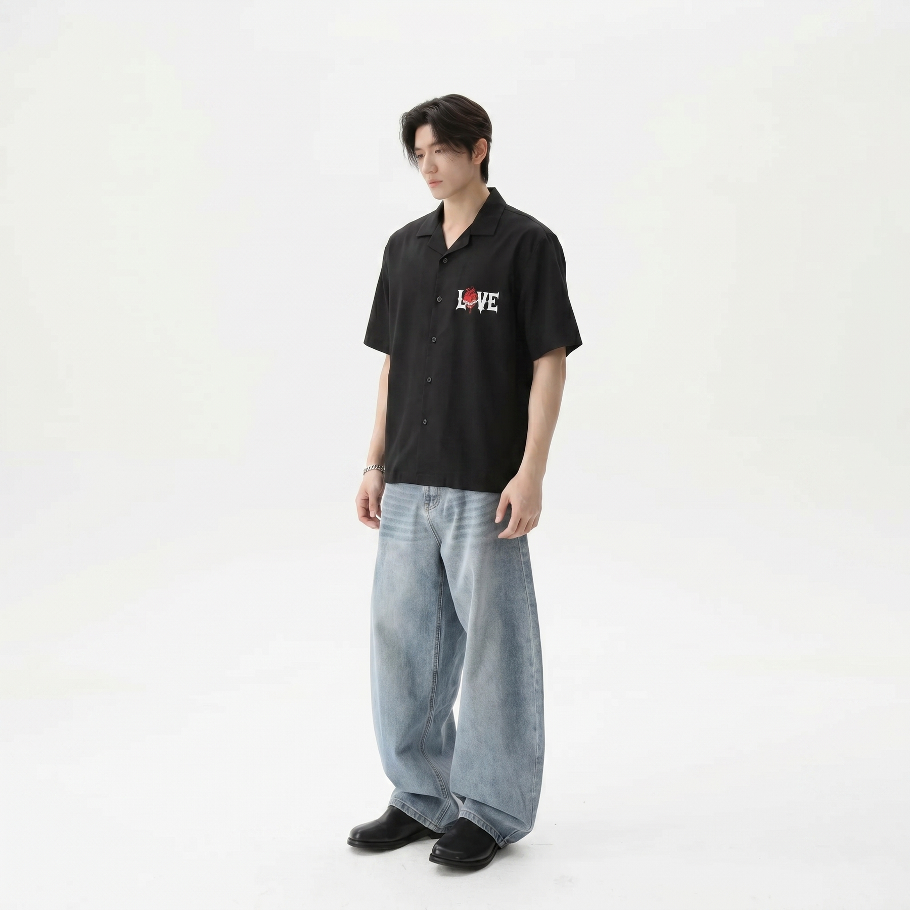 Void Static Dreams Black Bowling Shirt