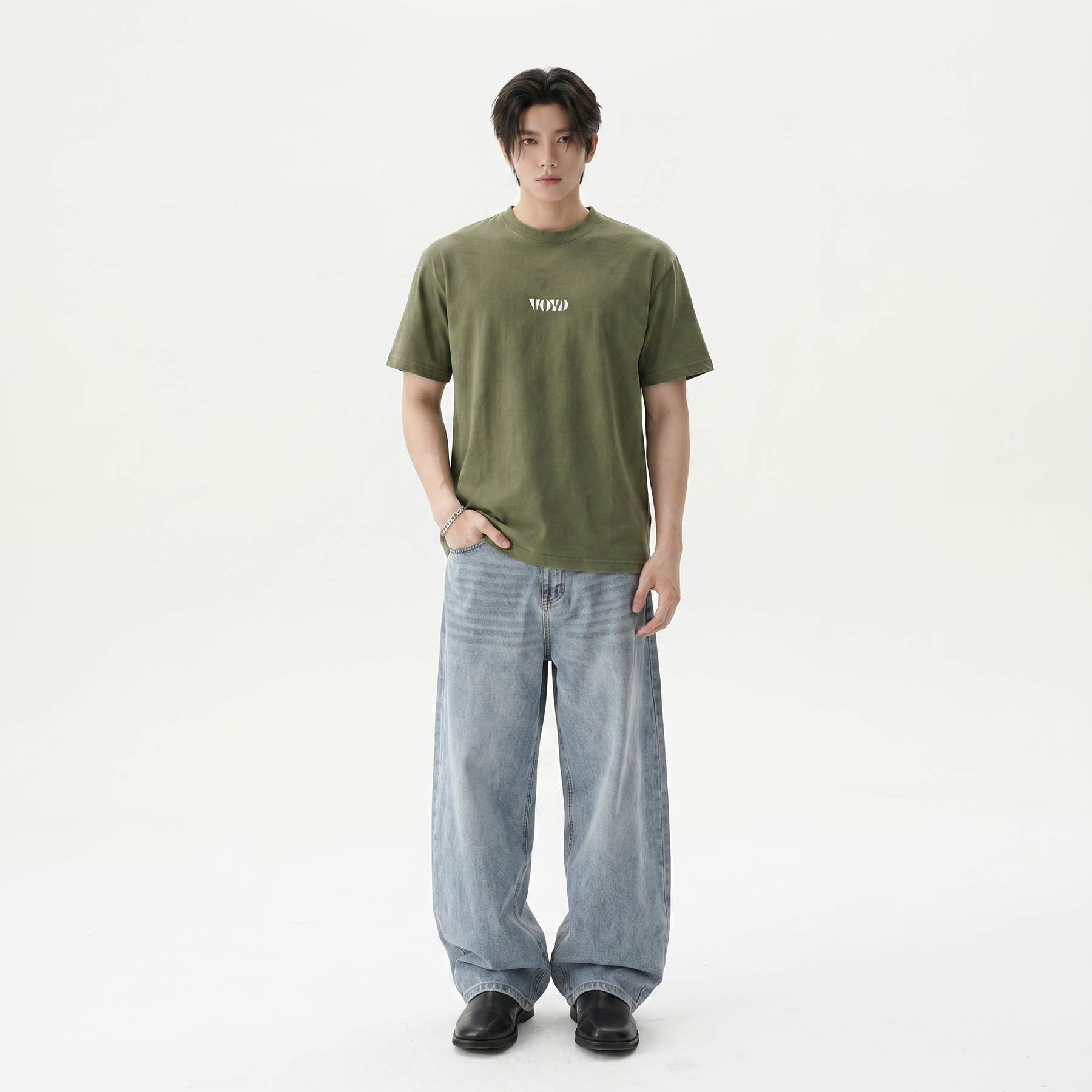 Voyd Bone Code Olive T-shirt