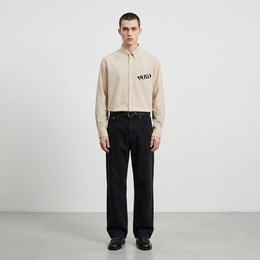 Voyd Be Weird Beige Stripe Shirt