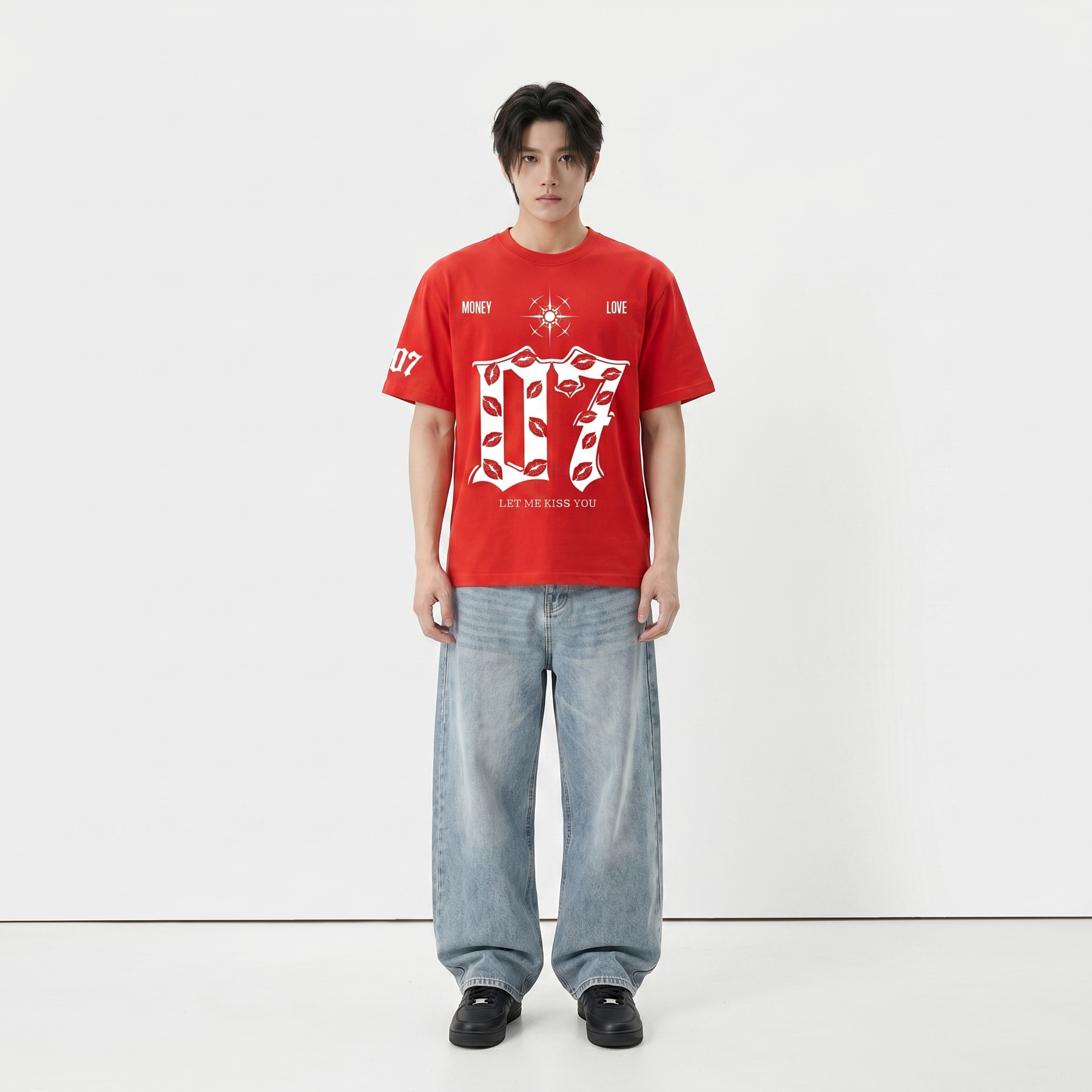 Voyd Lovers in Noir Red T-shirt