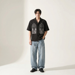 Void Silent Riot Black Bowling Shirt