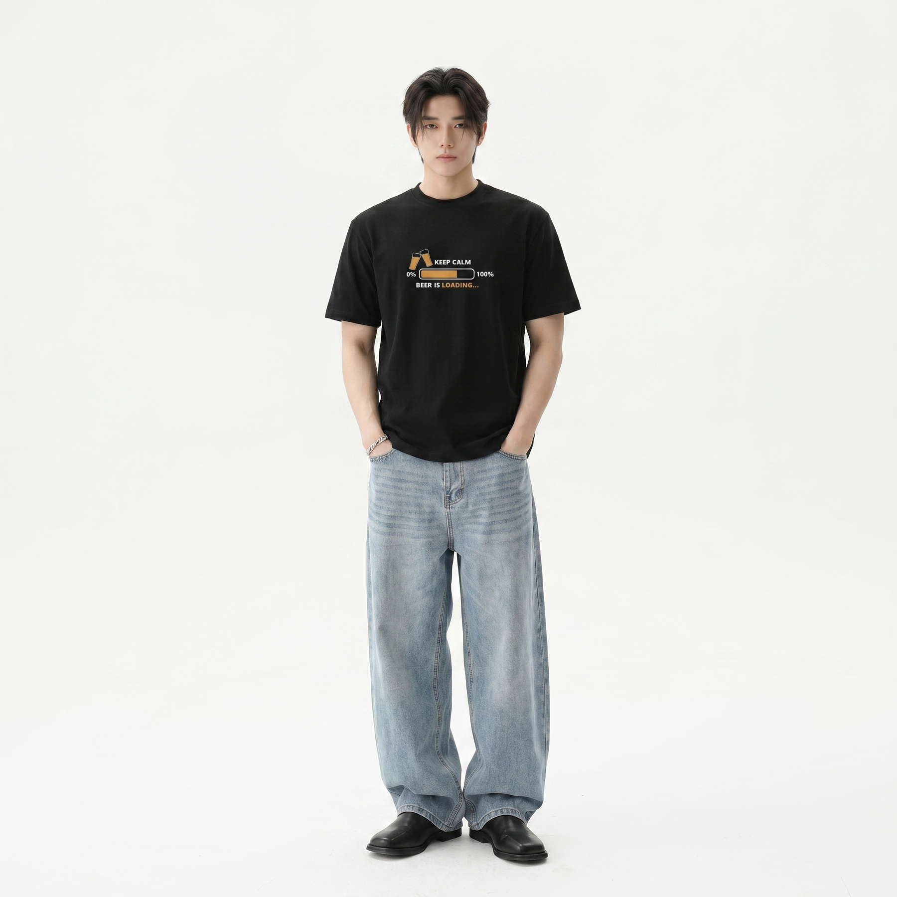 Voyd Bare Bones Mood Black t-shirt