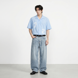 Void Rule 72 Ice Blue Bowling Shirt