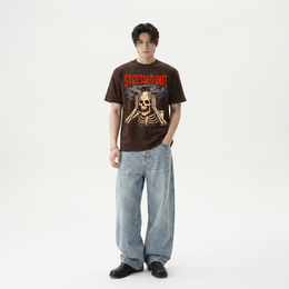 Voyd Stressed Out Brown T-shirt