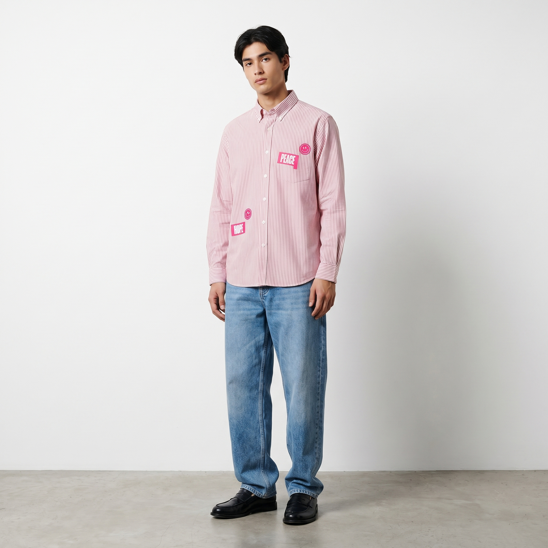 Voyd Dream Plan Pink Stripe Shirt