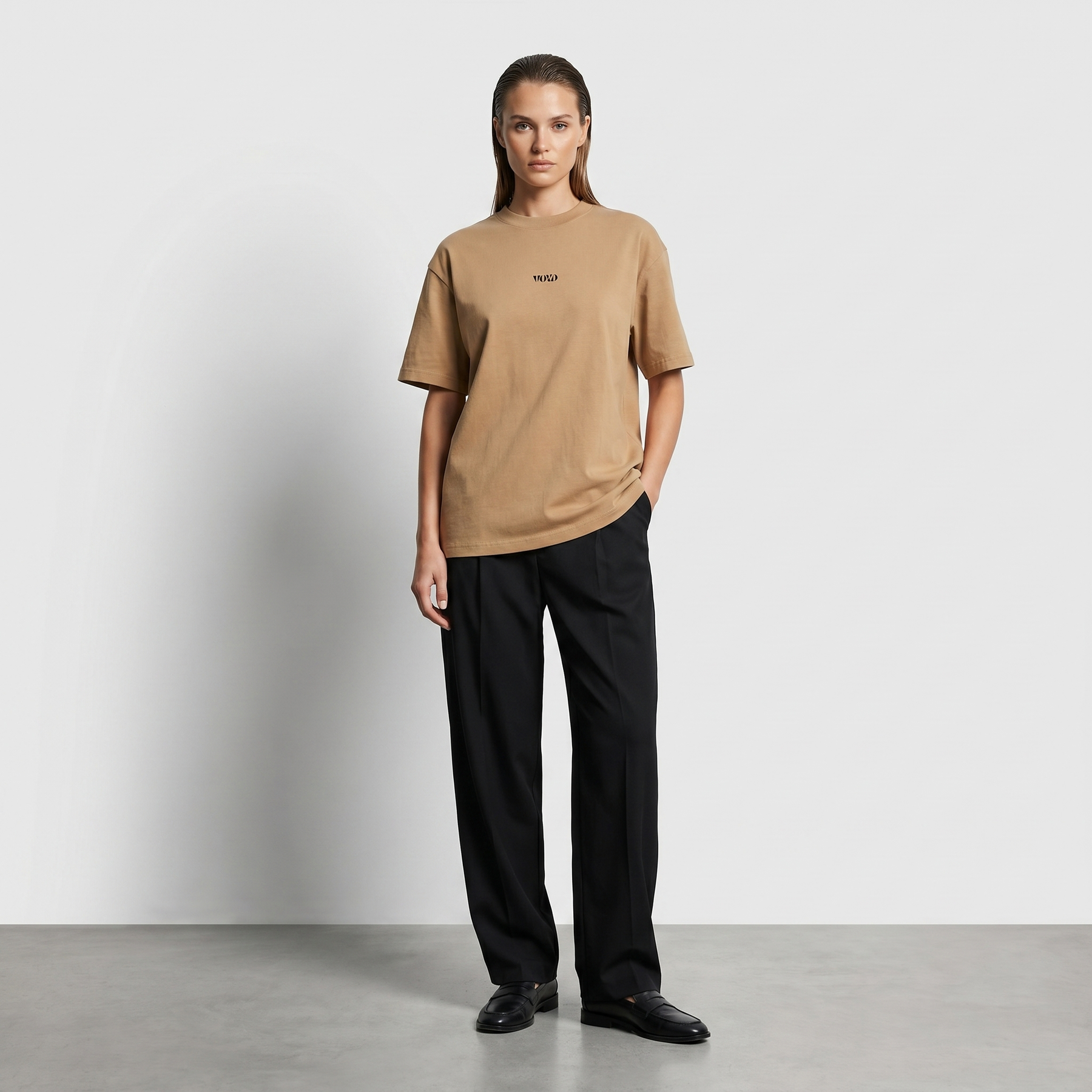 Voyd Skinny Bitch Beige T-shirt