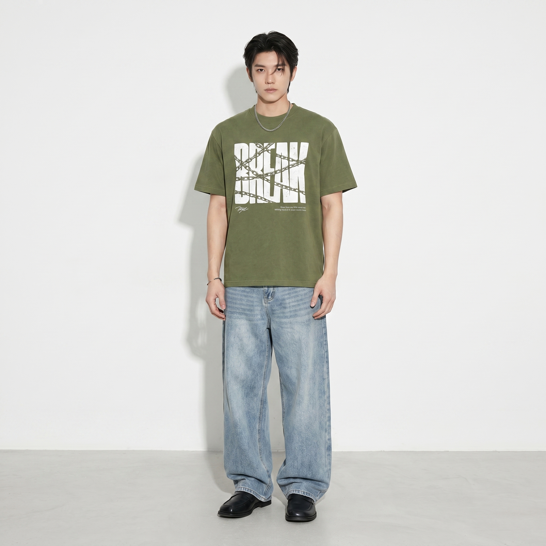 Voyd Soft Break Olive T-shirt