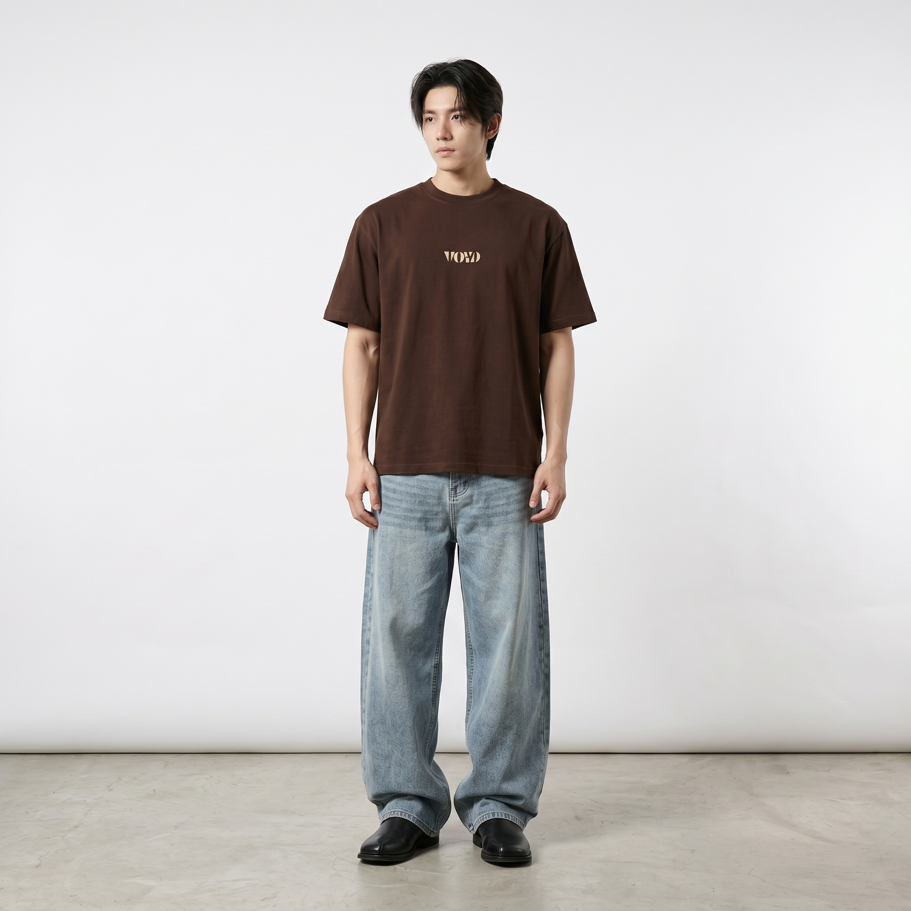Voyd Social Battery Brown t-shirt