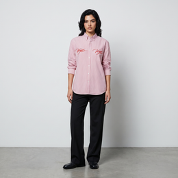 Voyd Divine and Dangerous Pink Stripe Shirt