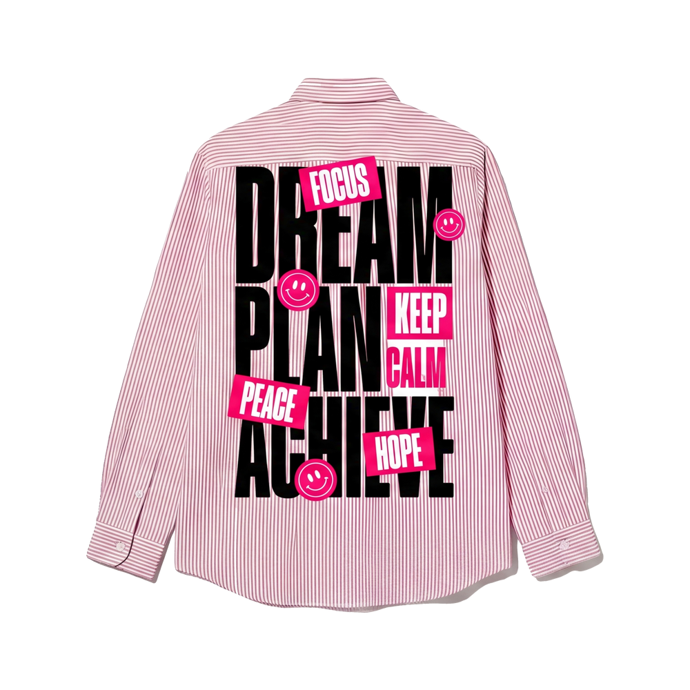 Voyd Dream Plan Pink Stripe Shirt
