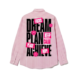 Voyd Dream Plan Pink Stripe Shirt