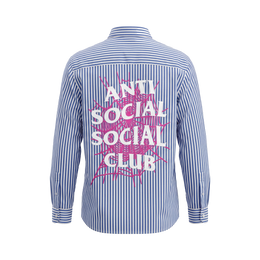 Voyd Anti Social Blue Stripe Shirt