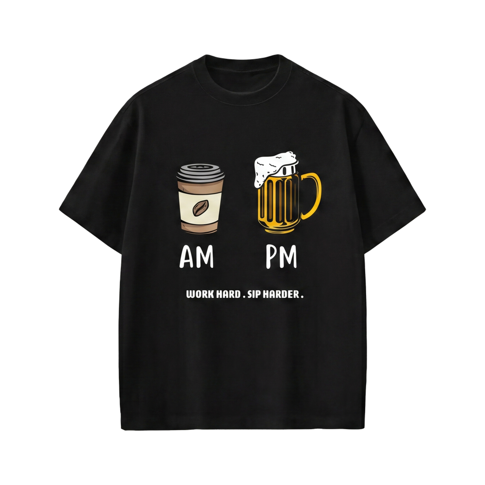 Voyd AM PM Routine Black t-shirt