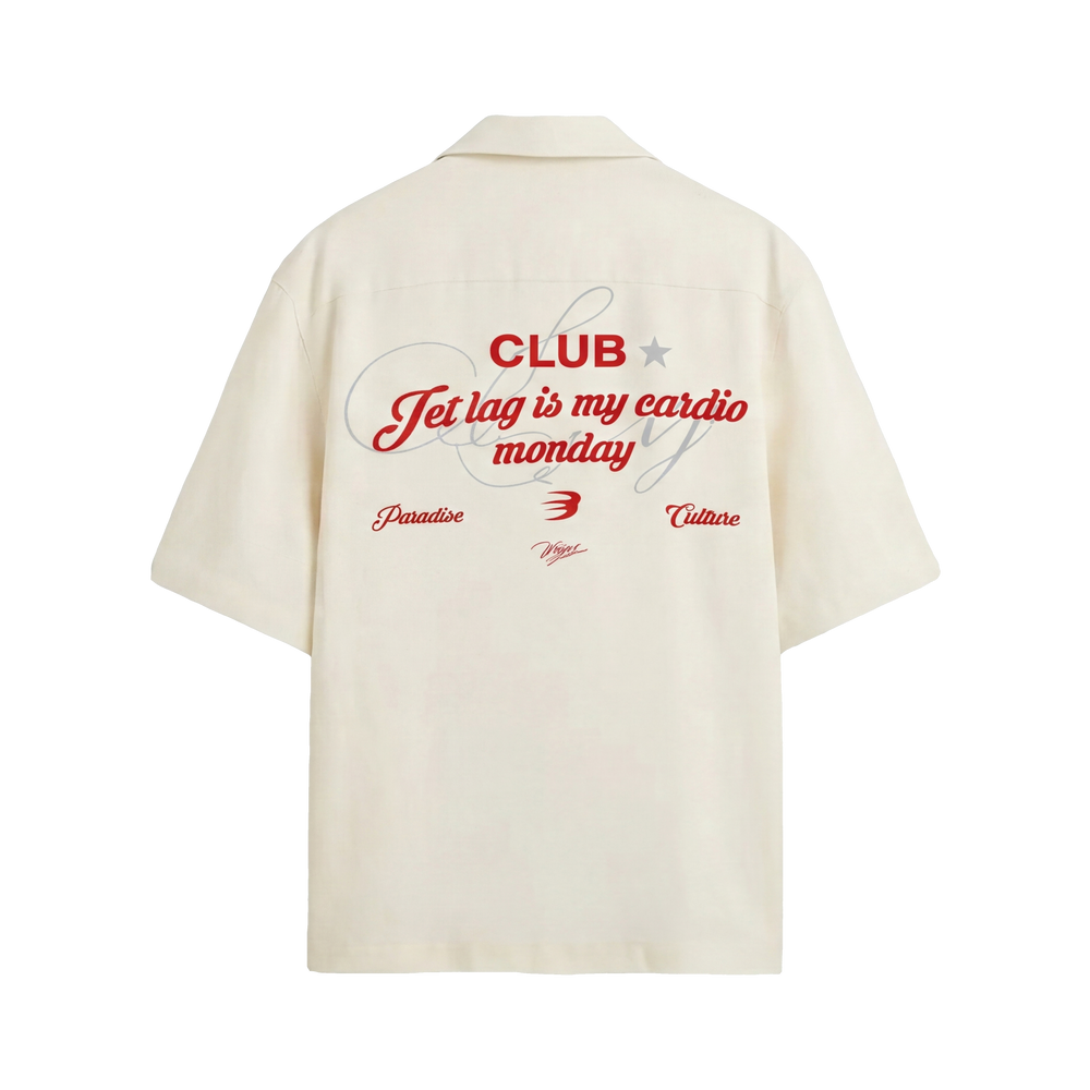 Void Voidwear White Bowling Shirt