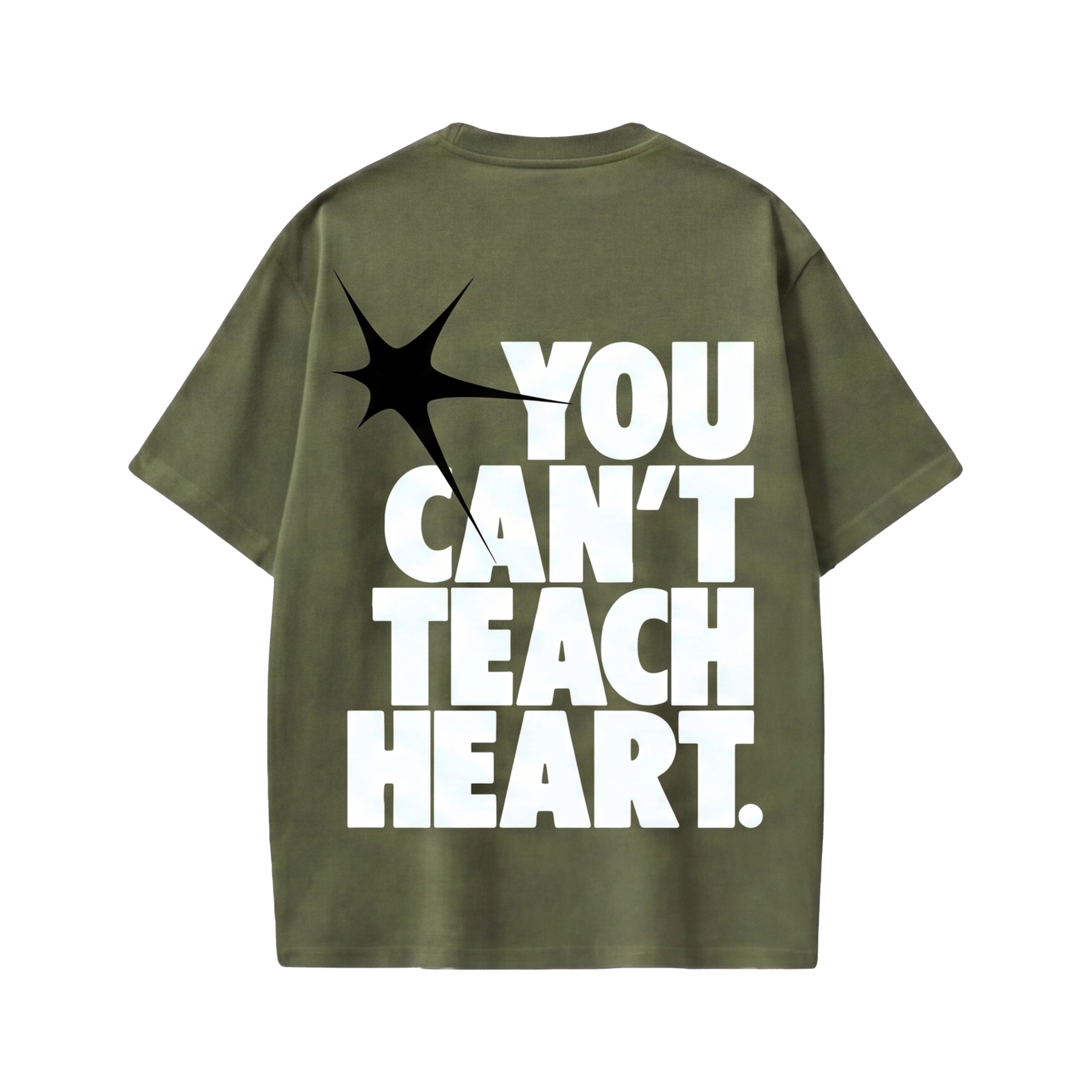 Voyd Raw Heart Code Olive T-shirt
