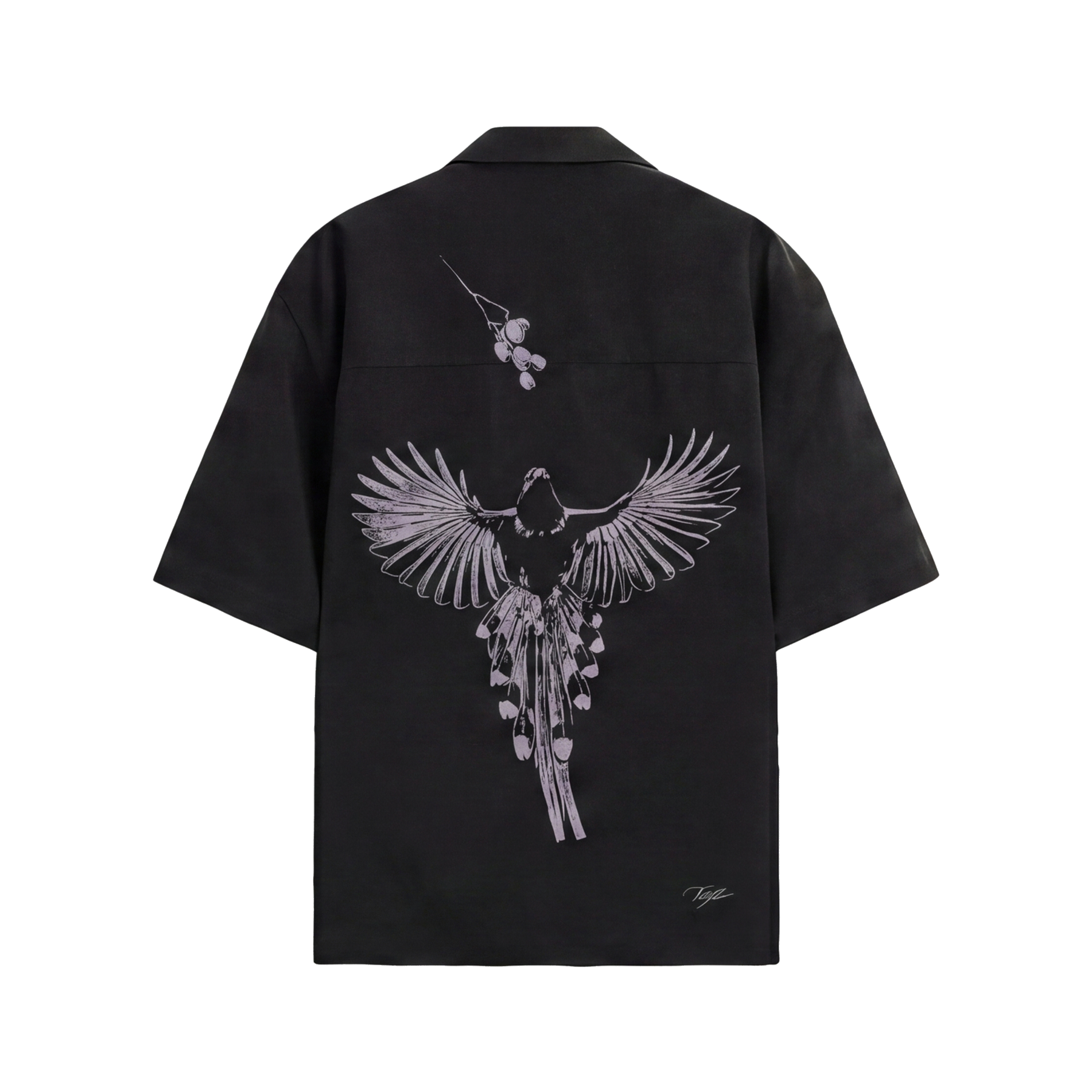 Void Obsidian Wings black Bowling Shirt
