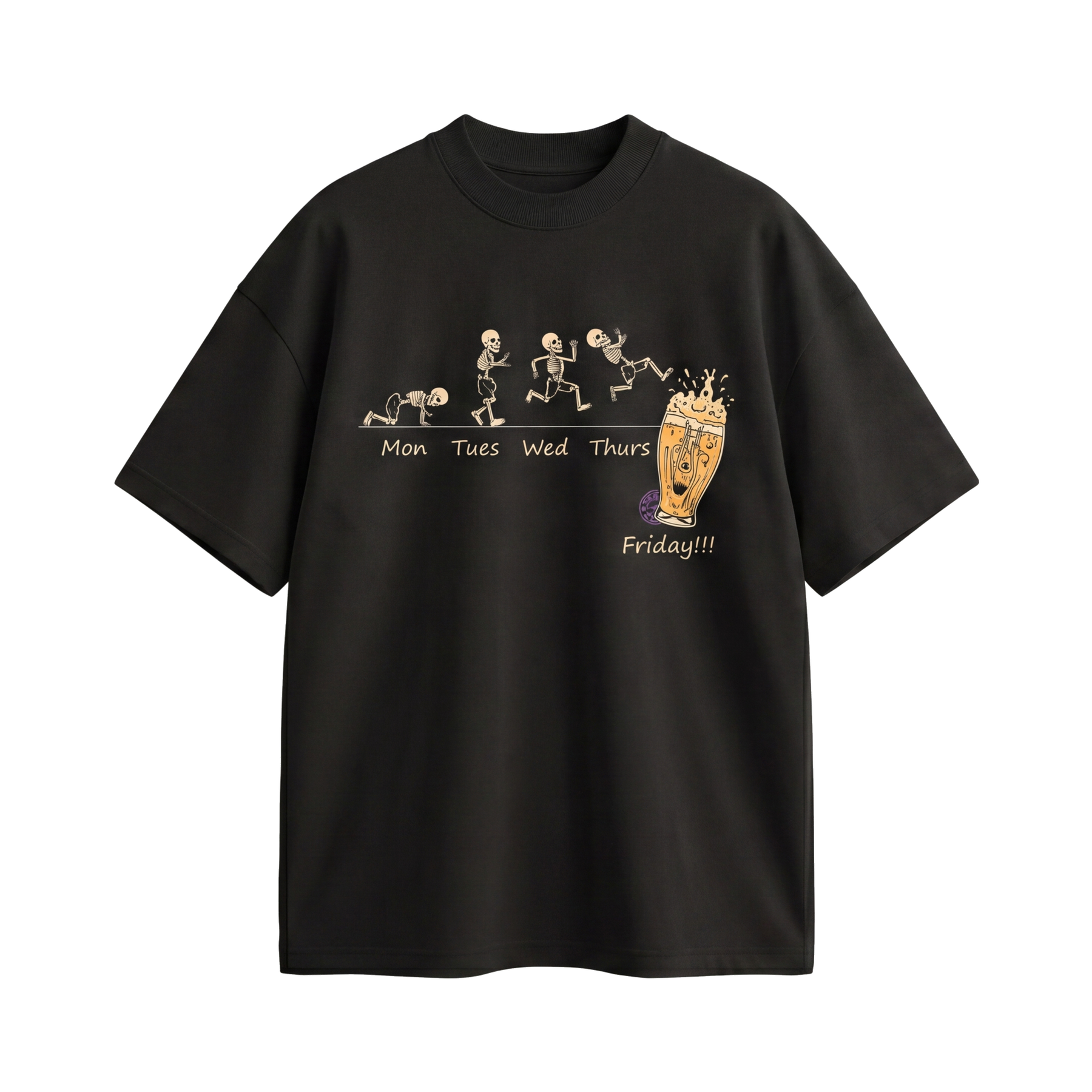 Voyd Skeleton Cheers Black t-shirt