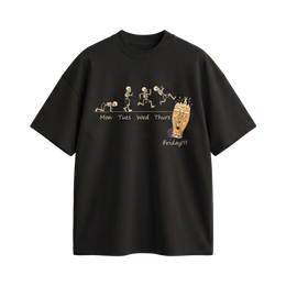 Voyd Skeleton Cheers Black t-shirt