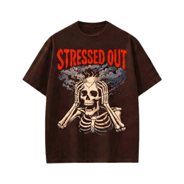 Voyd Stressed Out Brown T-shirt