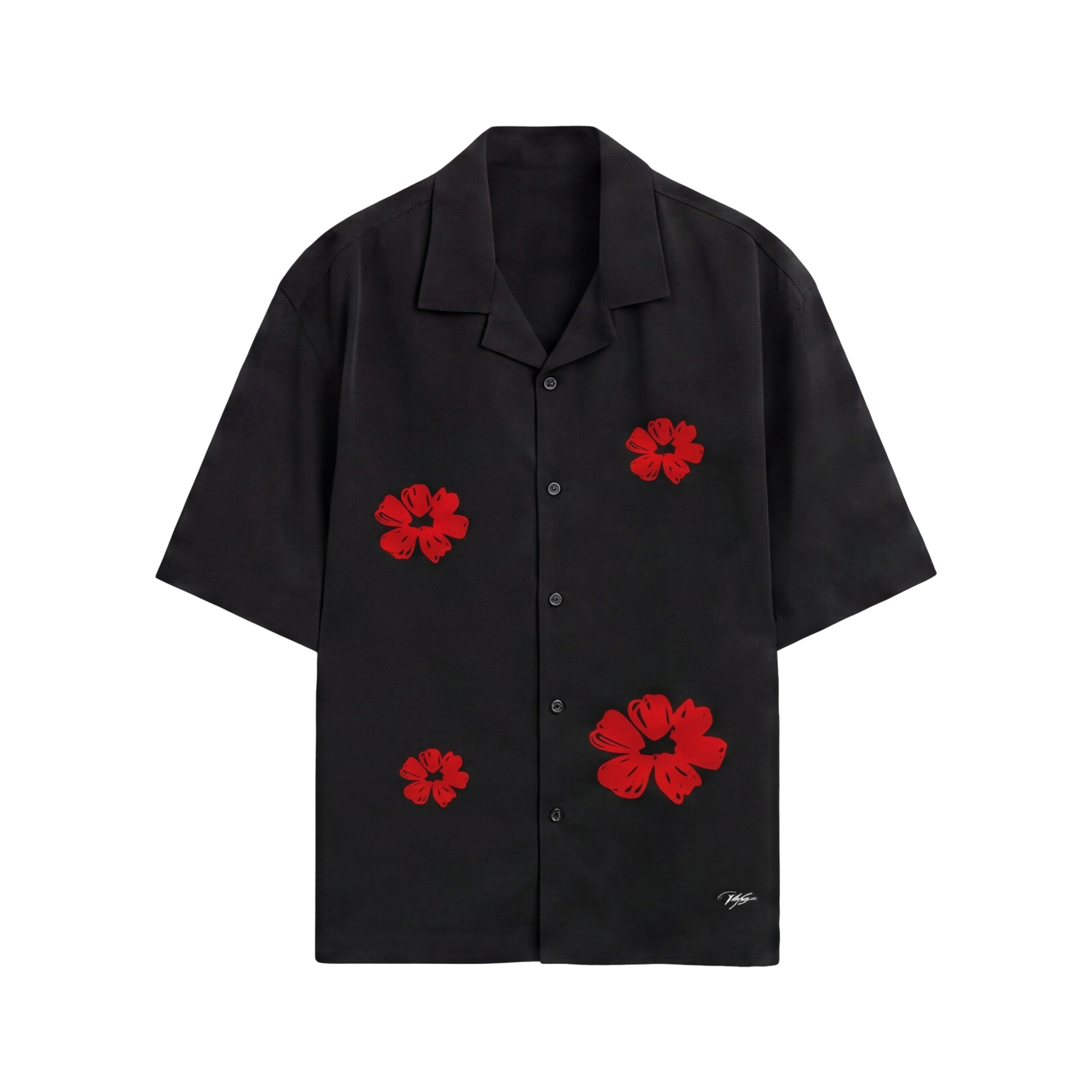 Void Elegy in Red Black Bowling Shirt