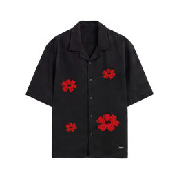 Void Elegy in Red Black Bowling Shirt