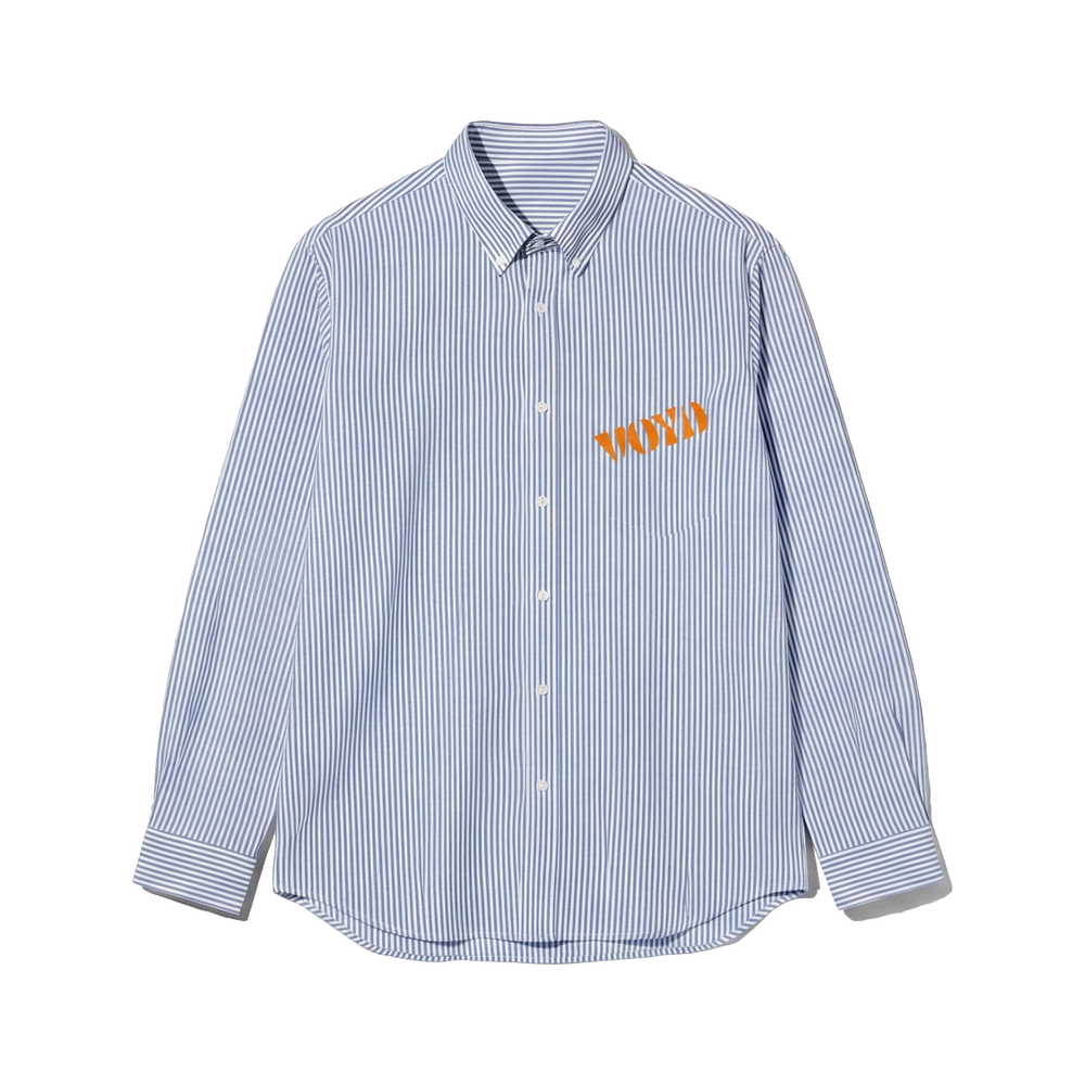 Voyd God's Got This Blue Stripe Shirt