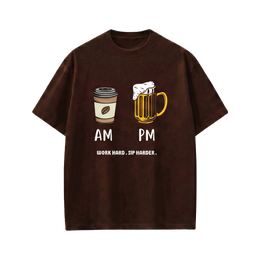 Voyd AM PM Routine Brown t-shirt