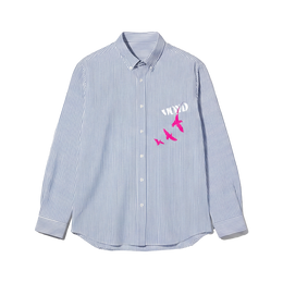 Voyd Hope In Motion Blue Stripe Shirt