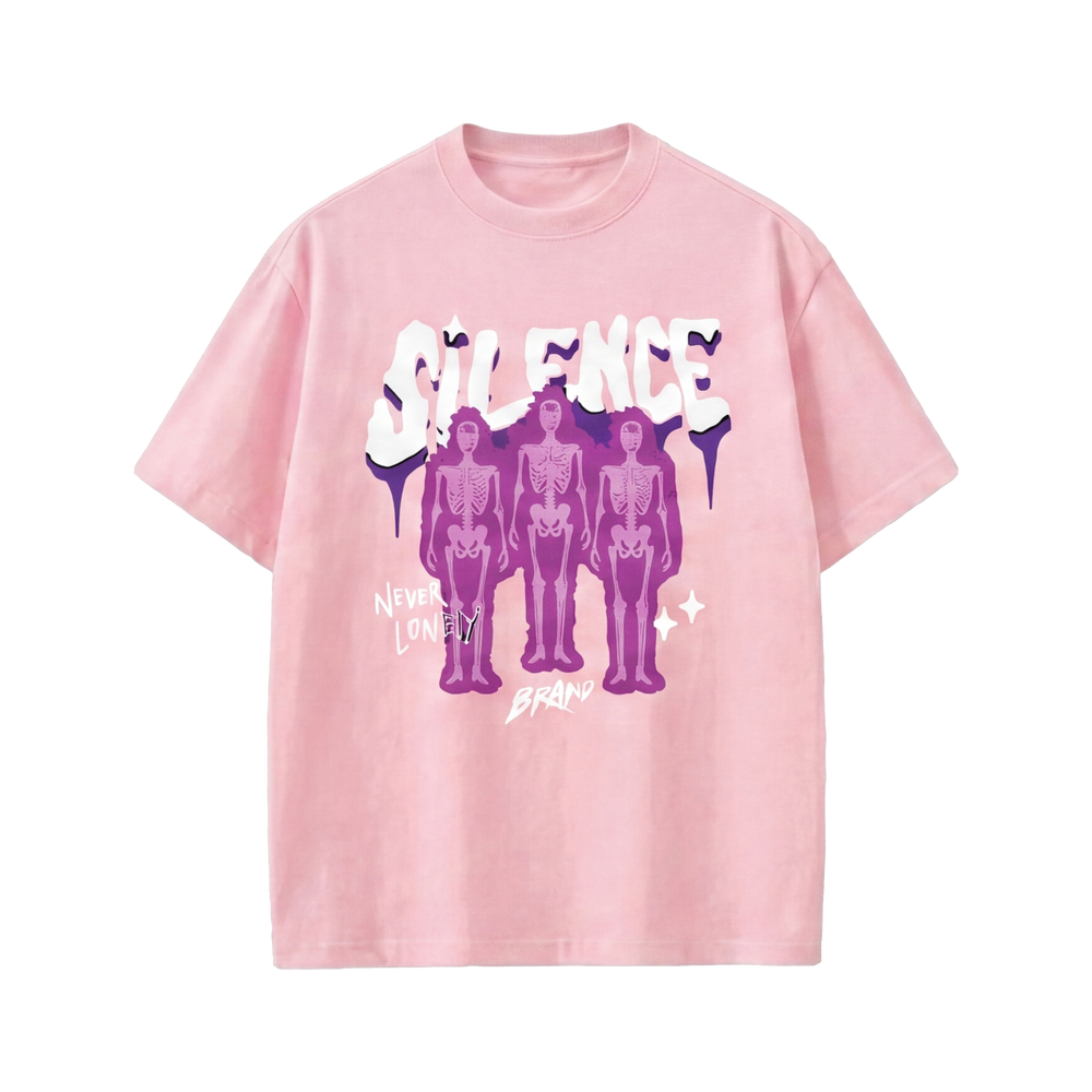Voyd Cracked Identity Pink T-shirt