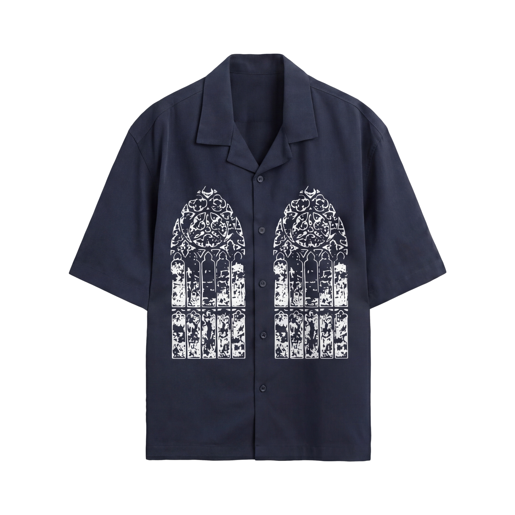 Void Silent Riot Blue Bowling Shirt