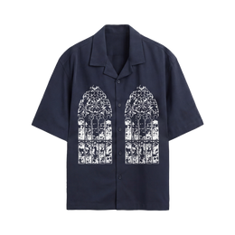 Void Silent Riot Blue Bowling Shirt