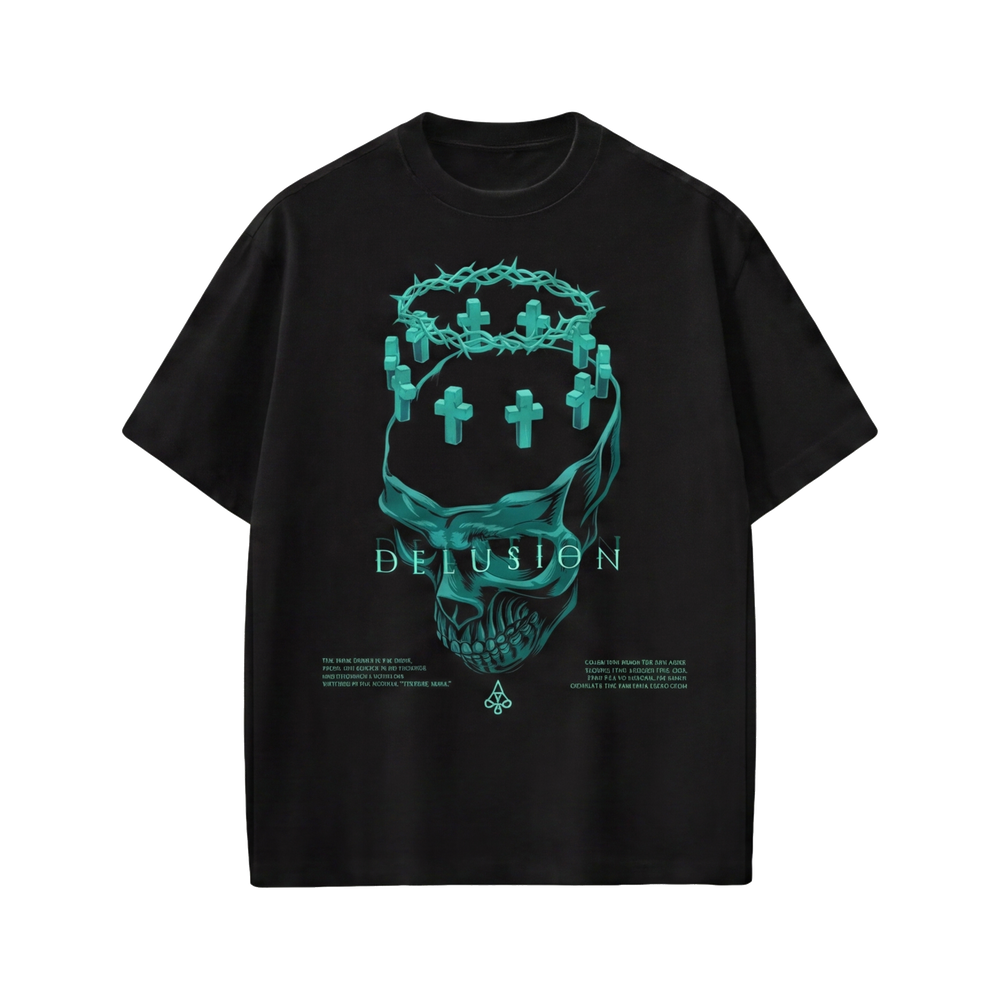 Voyd Abstract Alley Black T-shirt